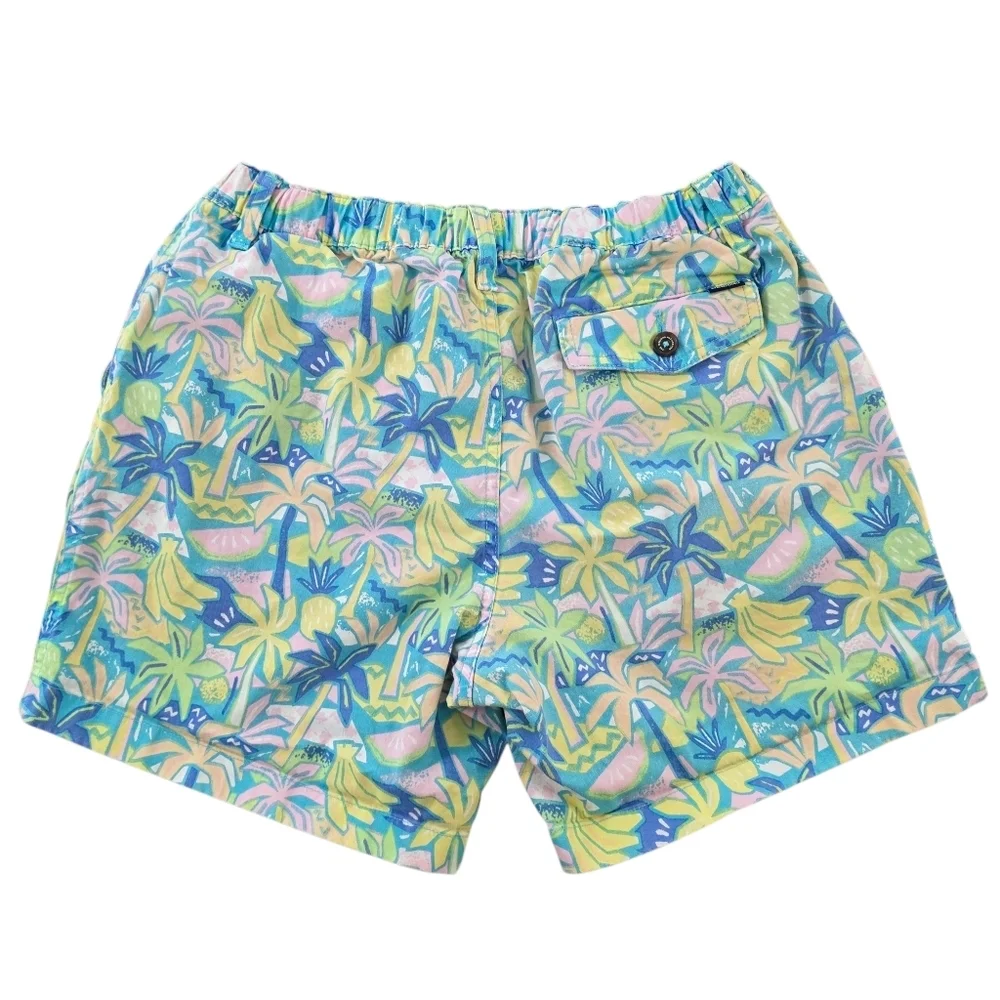 Chubbies Originals Tropical Banana Print Shorts Men’s Small 5.5” Inseam Resort